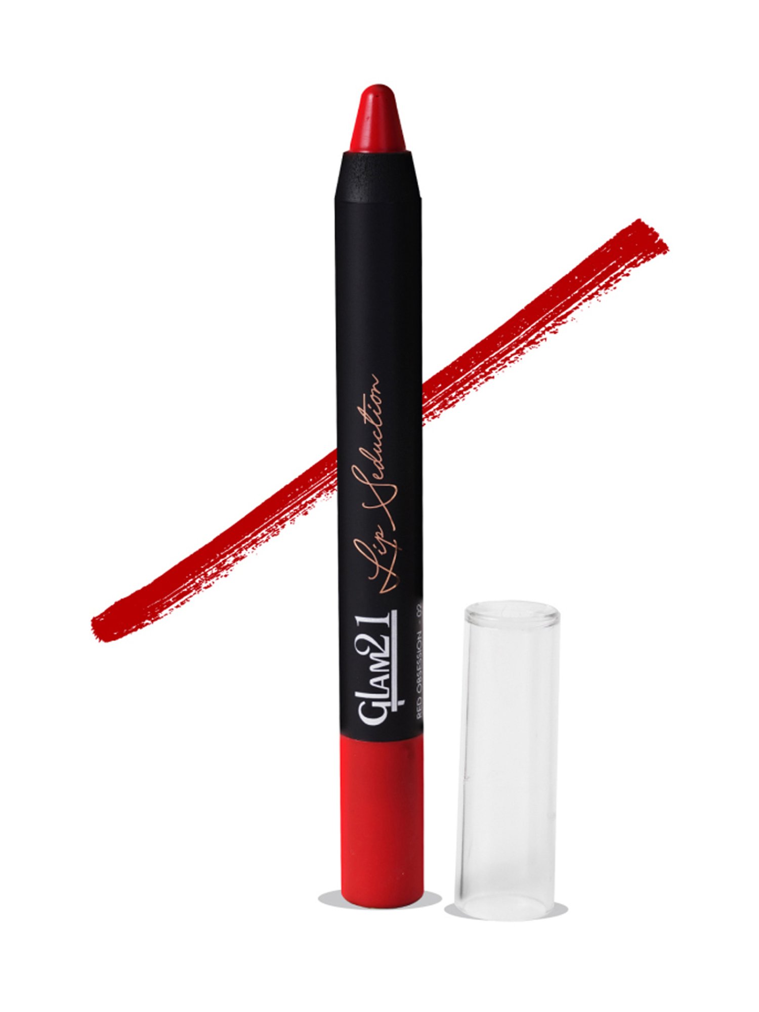 Glam21 Lip Seduction Crayon Lipstick 02 Red Obsession - 2.8 gm