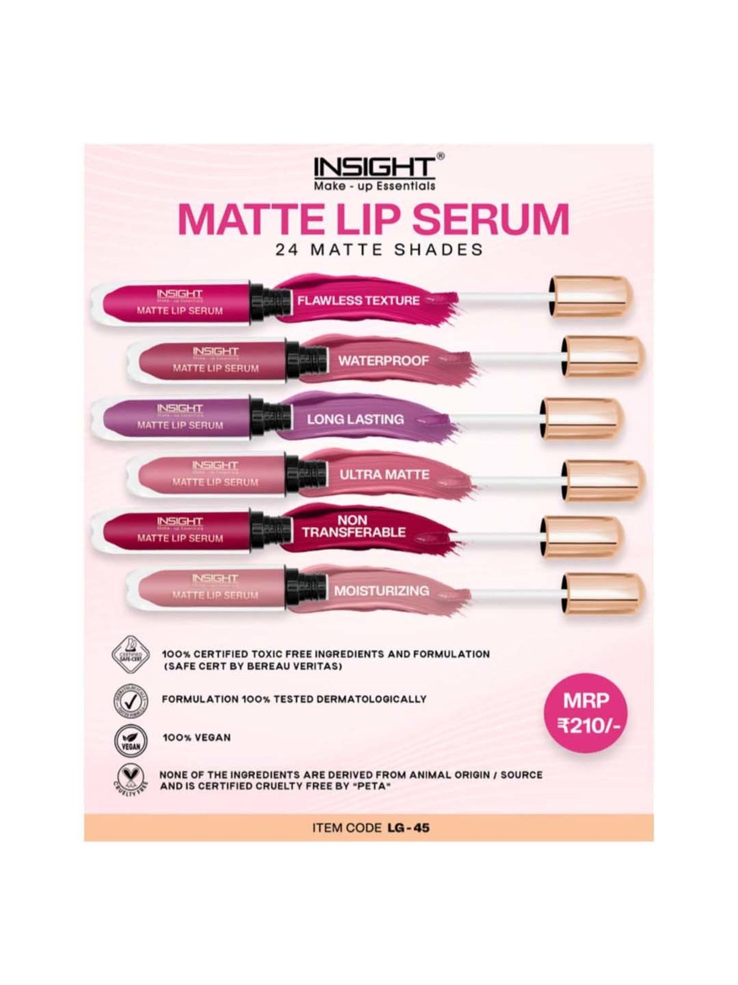 Insight Cosmetics Matte Lip Serum Beggin - 6 gm