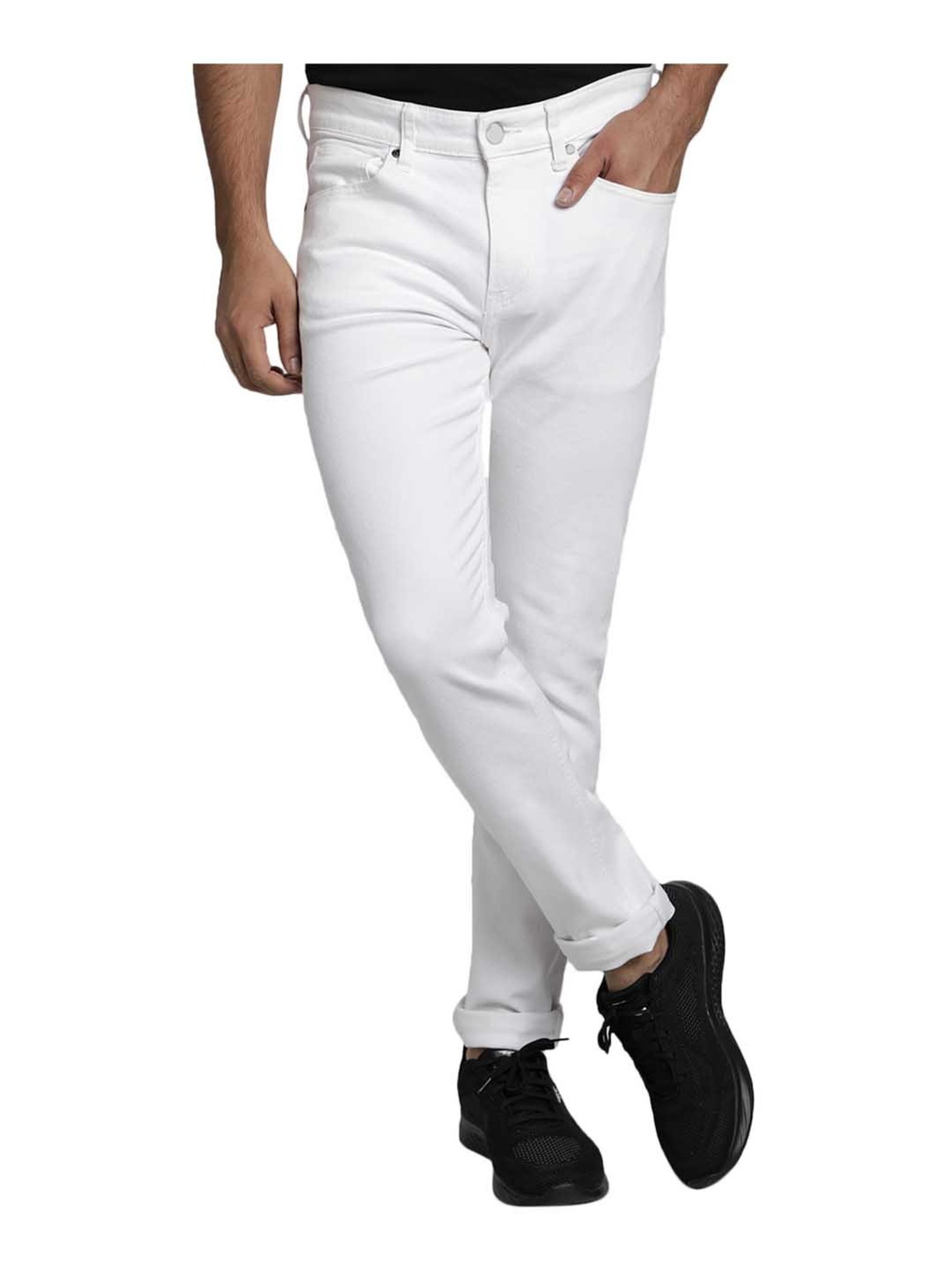 Red Tape White Regular Fit Jeans