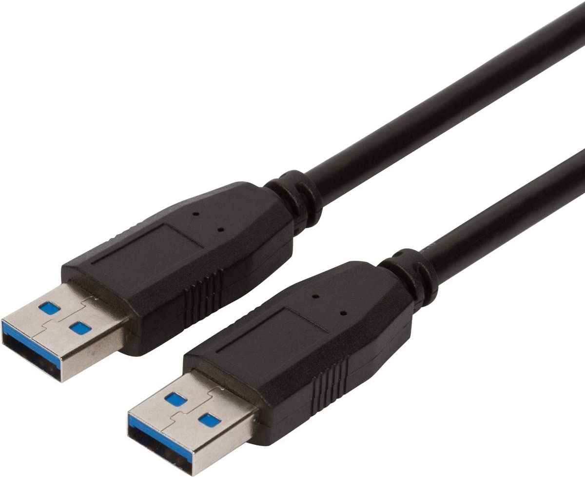 Buyer's Point SuperSpeed USB 3.0 Type A/Type A Cable Cord for Data Transfer Hard Drive Enclosures, Printers, Modems, Cameras (6ft)Pack of 25 Black