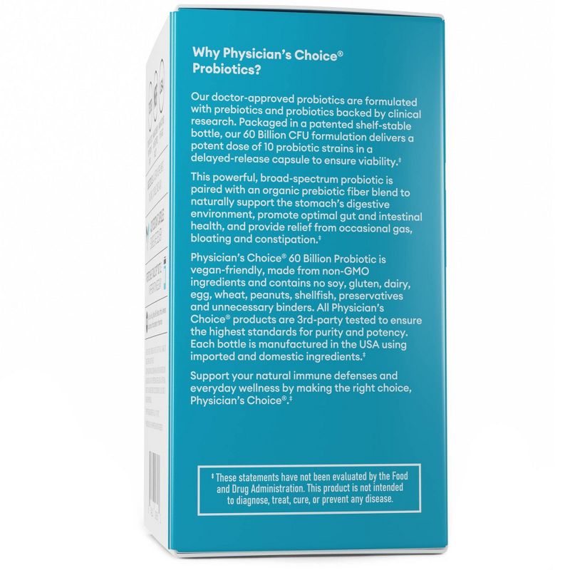 Physician's Choice 60 Billion Probiotic with Prebiotic Capsules - 30ct