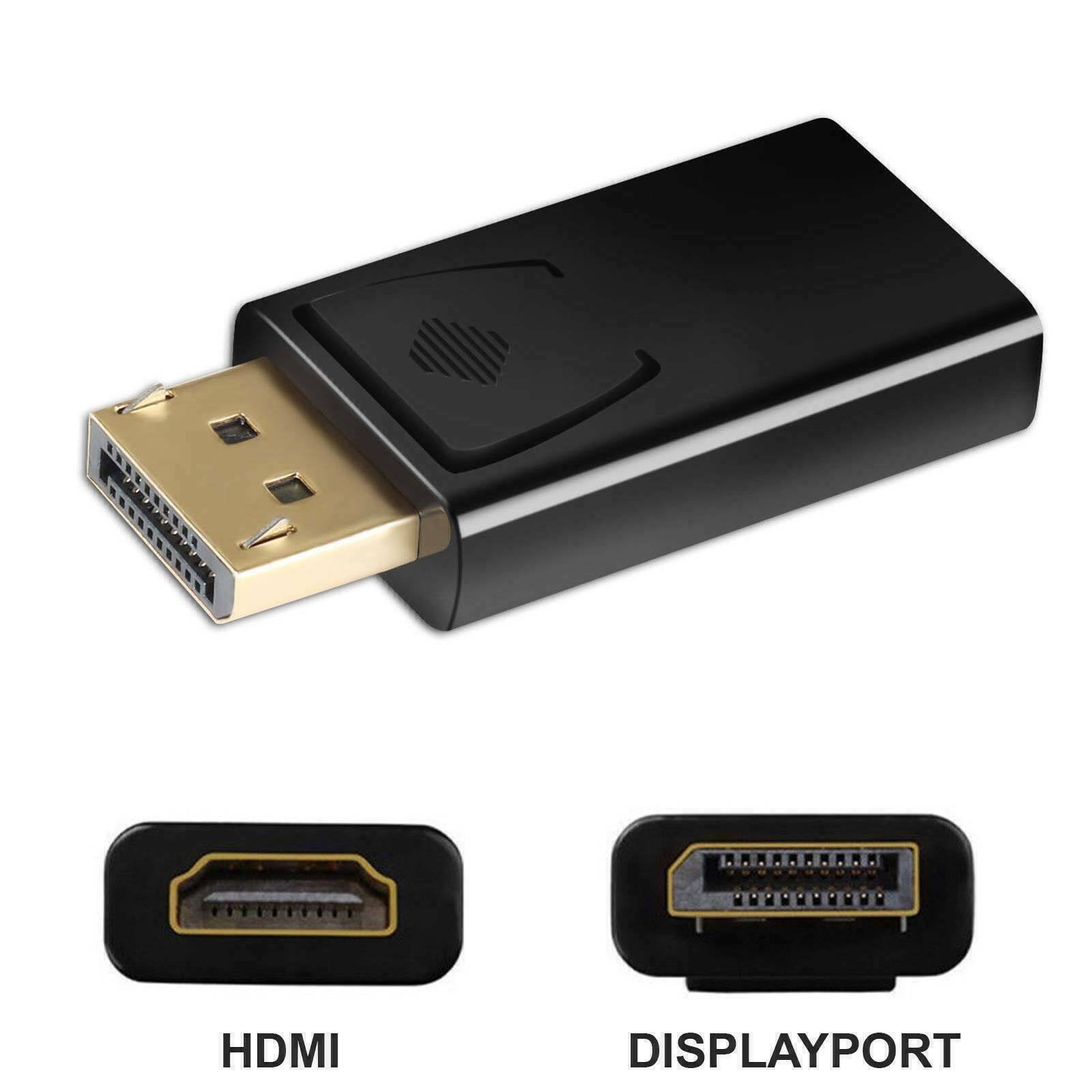 New Display Port to HDMI Male Female Adapter Converter DisplayPort DP to HDMI US