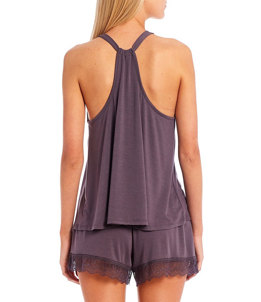 Flora Nikrooz Stephanie Sleeveless Solid Knit Scoop Neck Coordinating Camisole Set