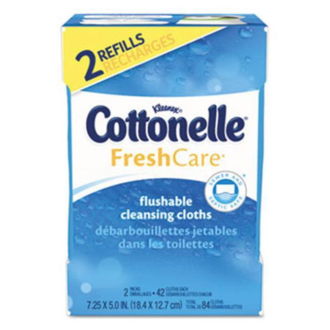 Kimberly Clark Consumer 35970 Fresh Care Flushable Cleansing Cloths - White