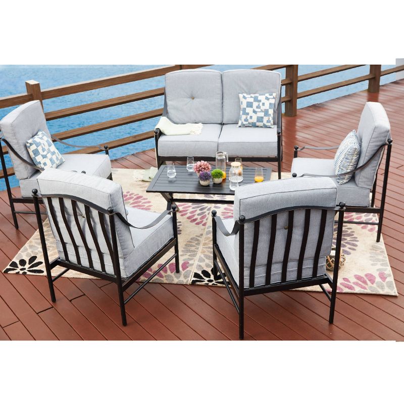 6pc Loveseat Patio Seating Set - Patio Festival