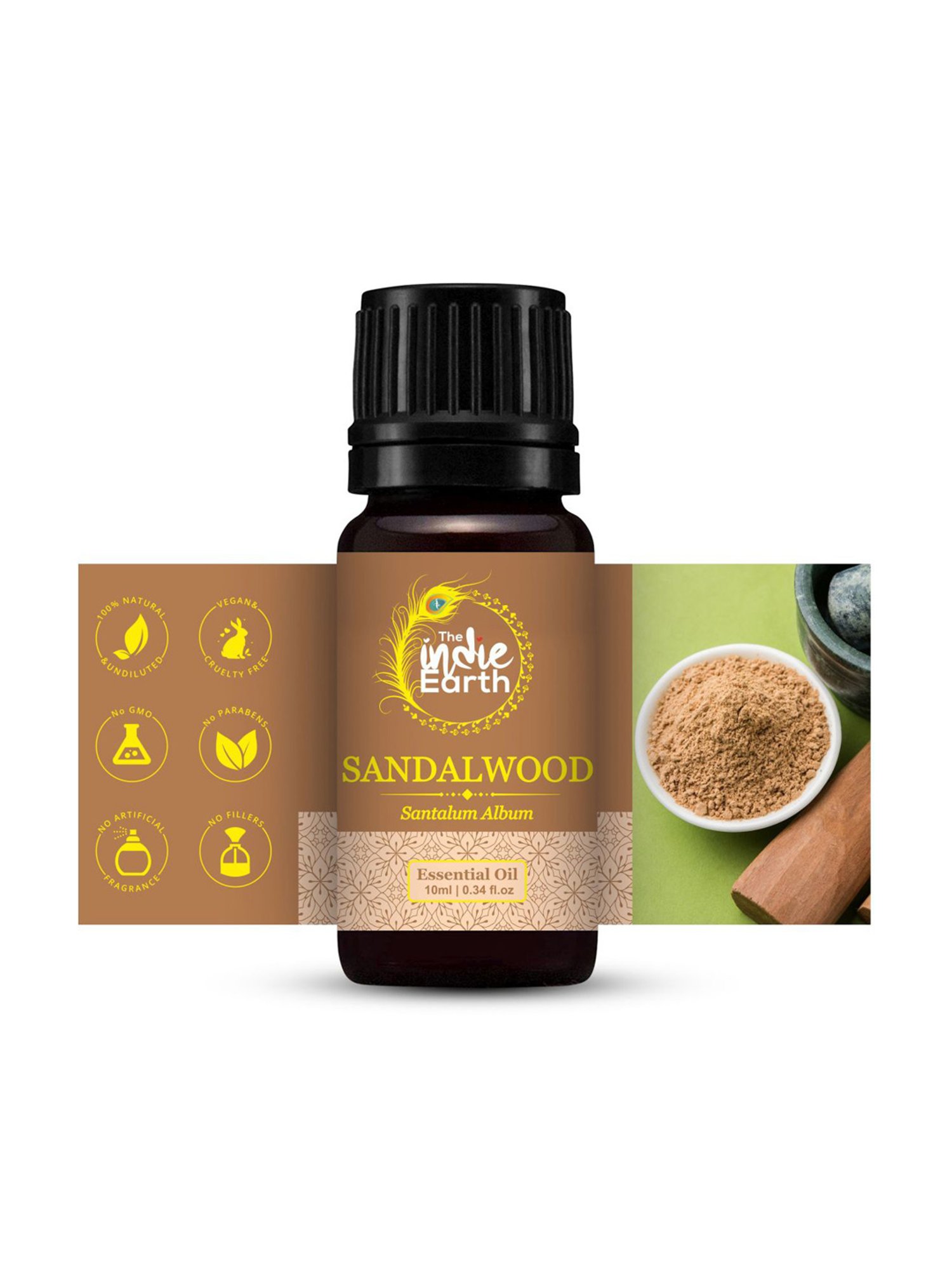 The Indie Earth Sandalwood Essential Oil - 10 ml