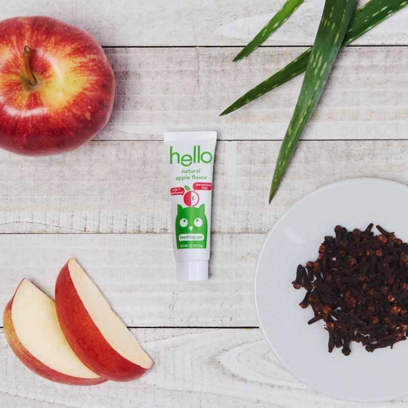 hello Natural Apple Flavor Teething Gel - 0.53oz