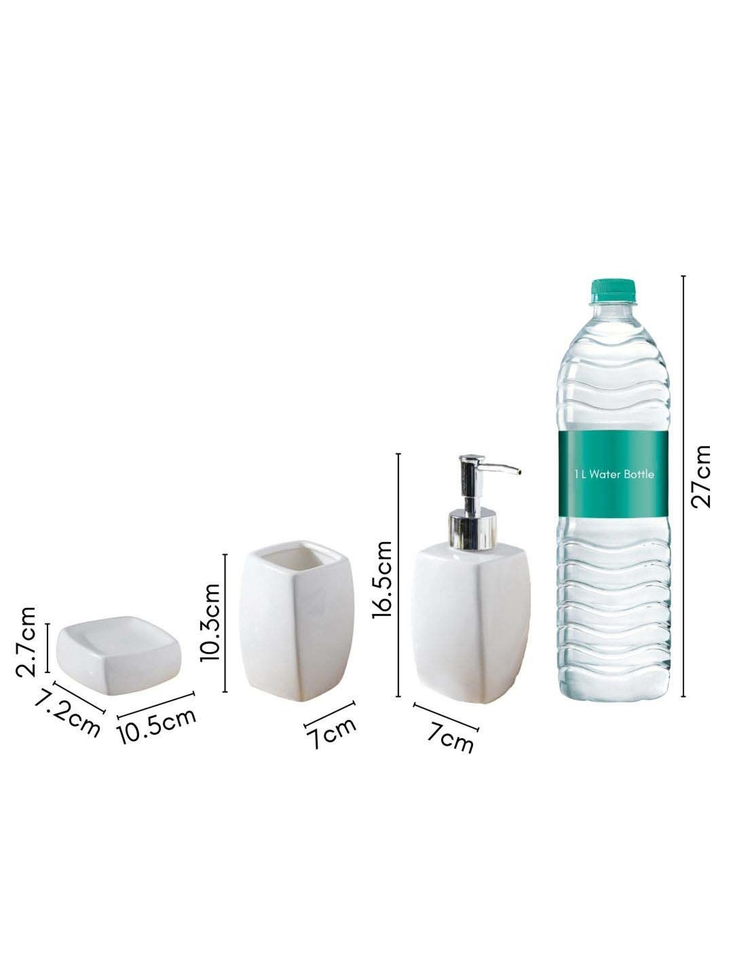 VarEesha Aztec Multicolor Ceramic Bath Accessories - Set of 2