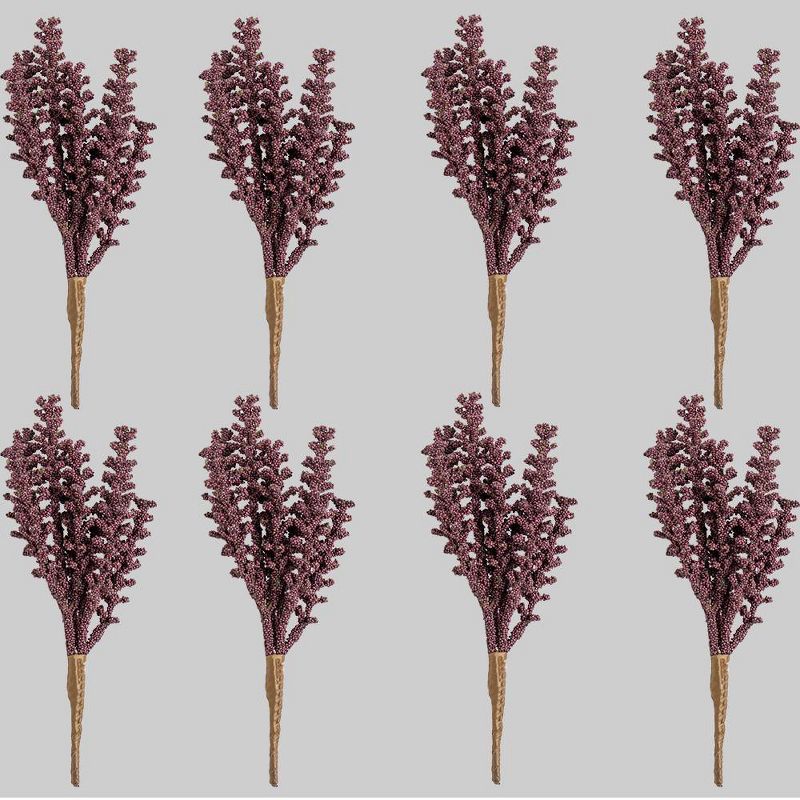 8ct Purple Flower Picks - Bullseye's Playground™