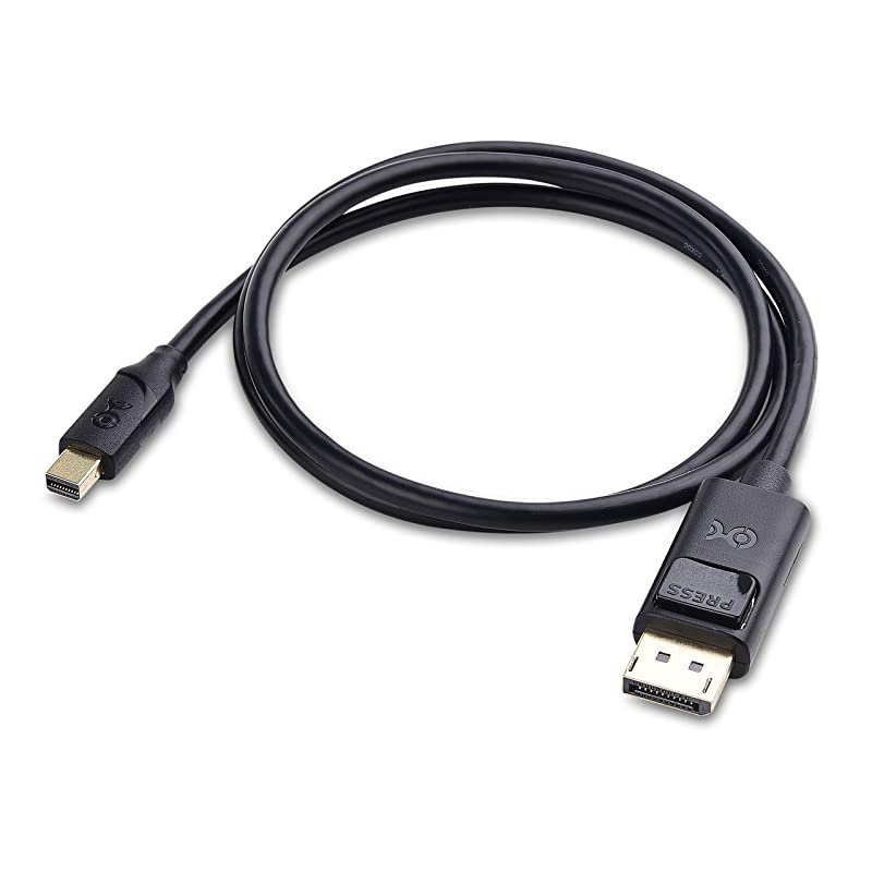 Mini DisplayPort to DisplayPort DisplayPort to Mini DisplayPort 14 with 8K 60Hz Video Resolution and HDR in Black 6 Feet Thunderbolt and Thunderbolt 2 Port Compatible