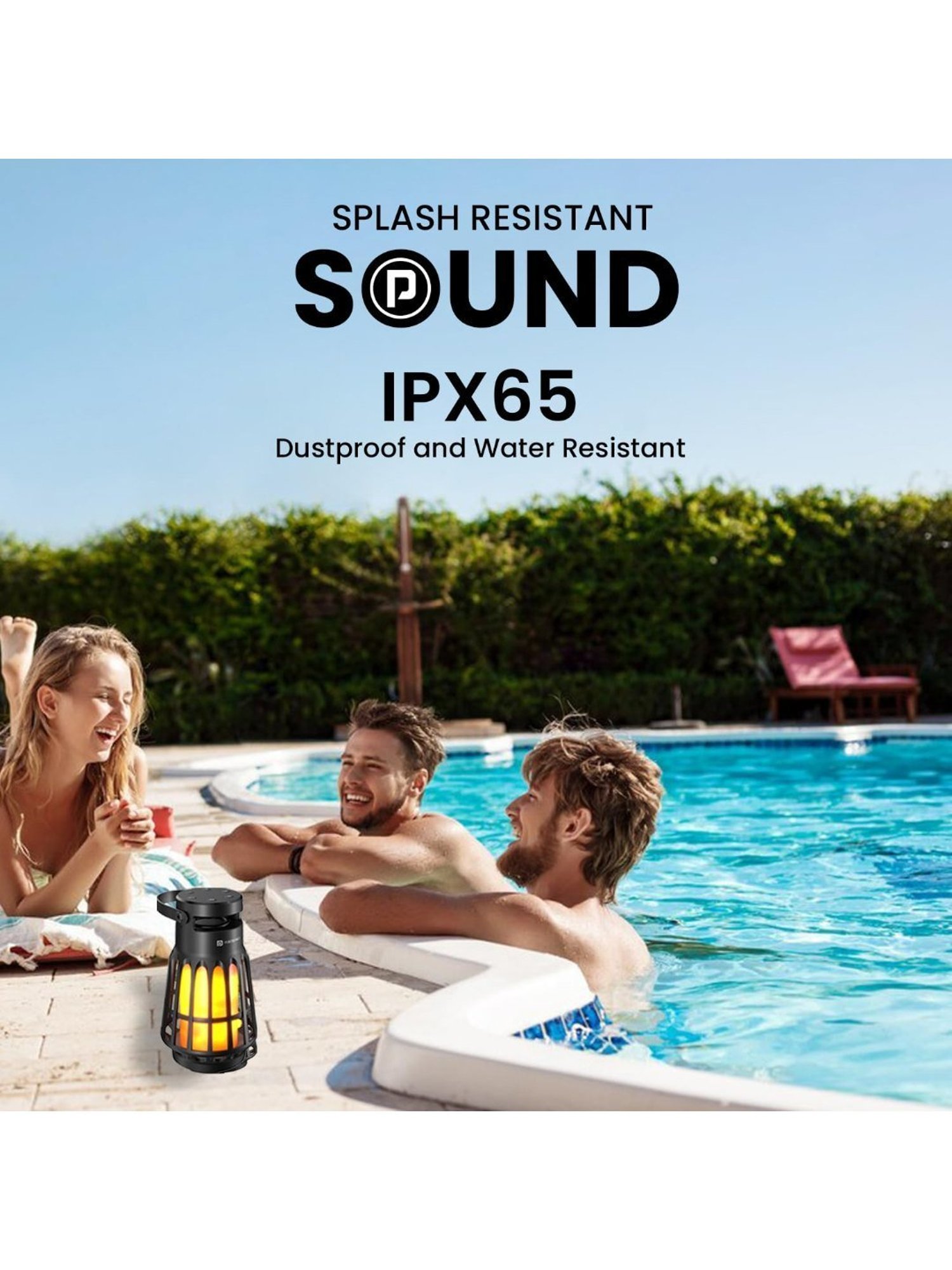 Portronics Dash 6, 15W Bluetooth Speaker with in Built White Noise Machine & LED Night Lamp (Black)