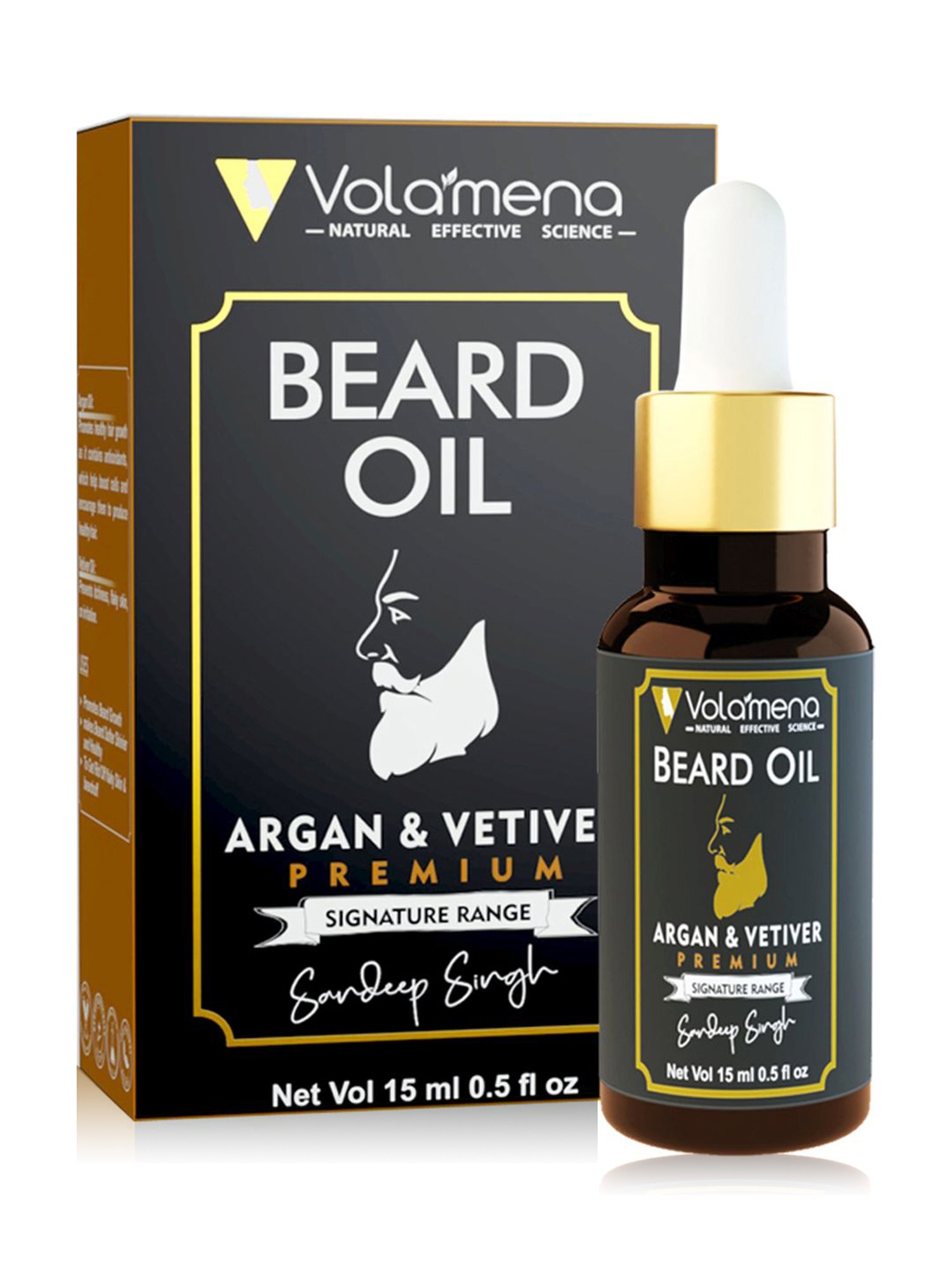Volamena Argan & Vetiver Beard Oil - 15 ml
