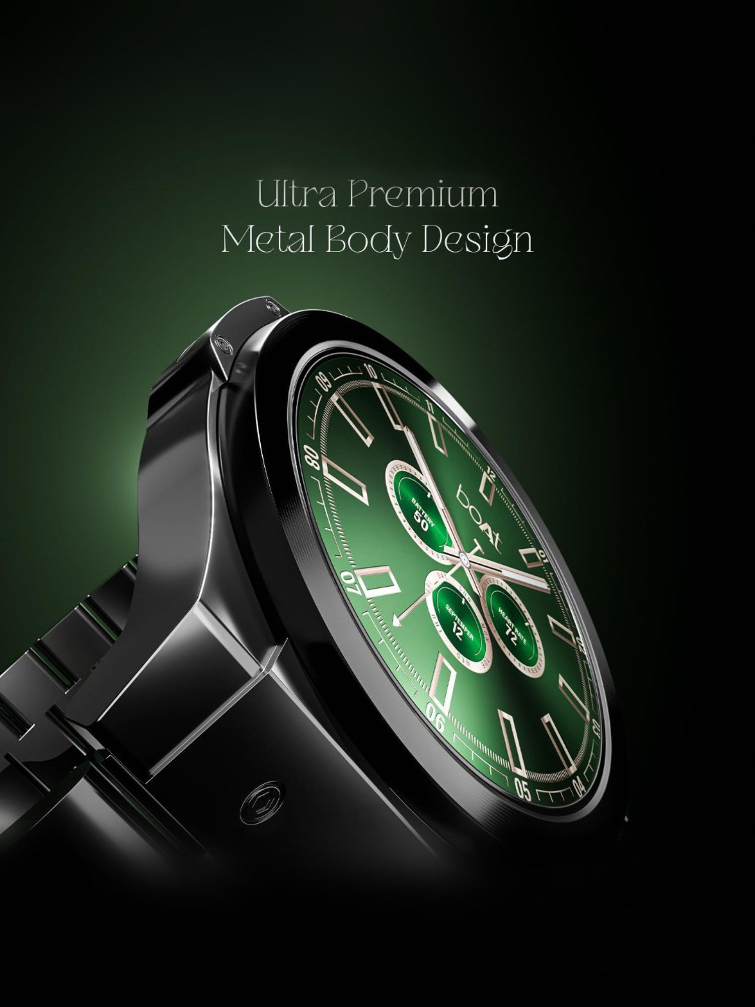 Boat Enigma X400 BT Calling Smartwatch with 1.45 inch AMOLED Display & Sleep, SpO2 Monitor (Black)