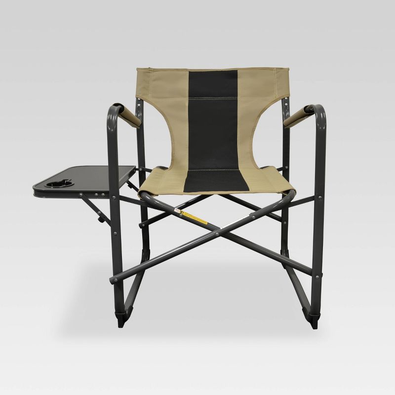 2pk Outdoor Patio Elite Director's Chair Tan/Black - Caravan