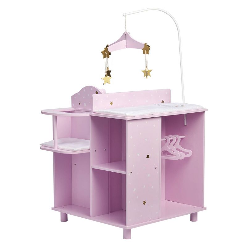 Olivia's Little World - Twinkle Stars Princess Baby Doll Changing Station with Storage