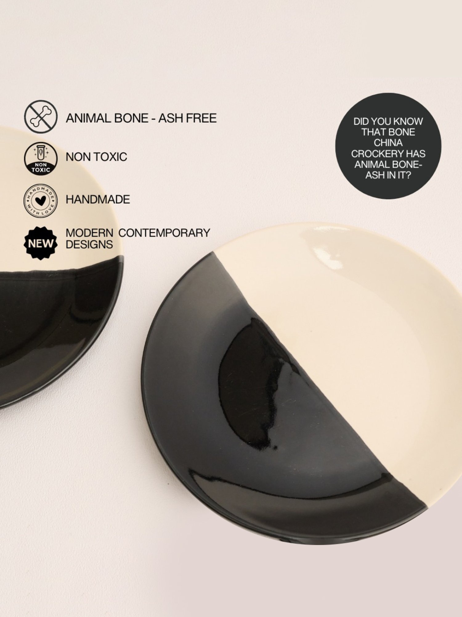 Nestasia Premium Quality Mandala Yellow Spiral Printed Square Shaped Ceramic Plate With Handle