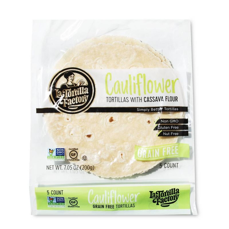 La Tortilla Factory Gluten Free Cauliflower Tortillas - 5ct/7.1oz