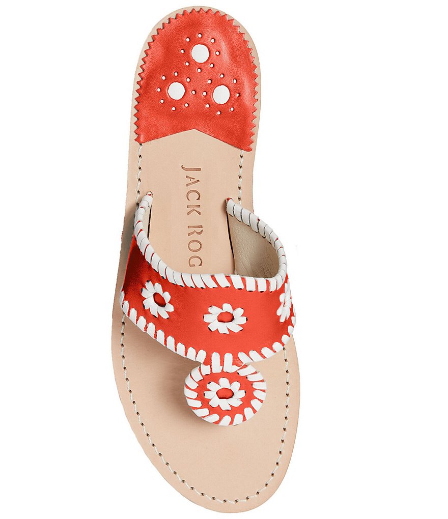 Jack Rogers Jacks Leather Thong Sandals