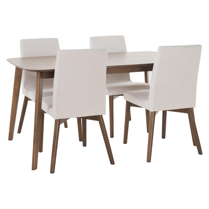 5pc Coya Rustic Bar Height Dining Set Natural - HOMES: Inside + Out