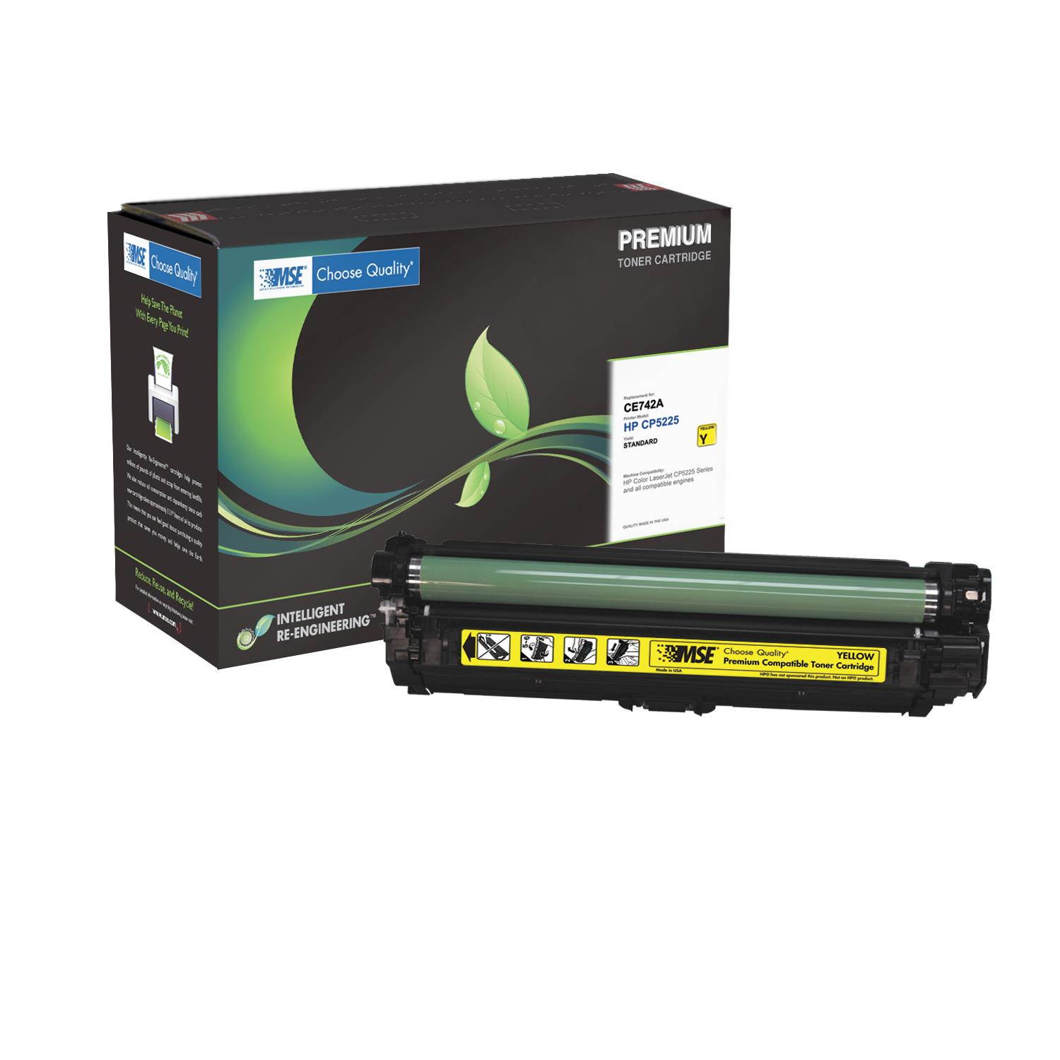 MSE Compatible Yellow Toner Cartridge (Alternative for HP 307A/CE742A)