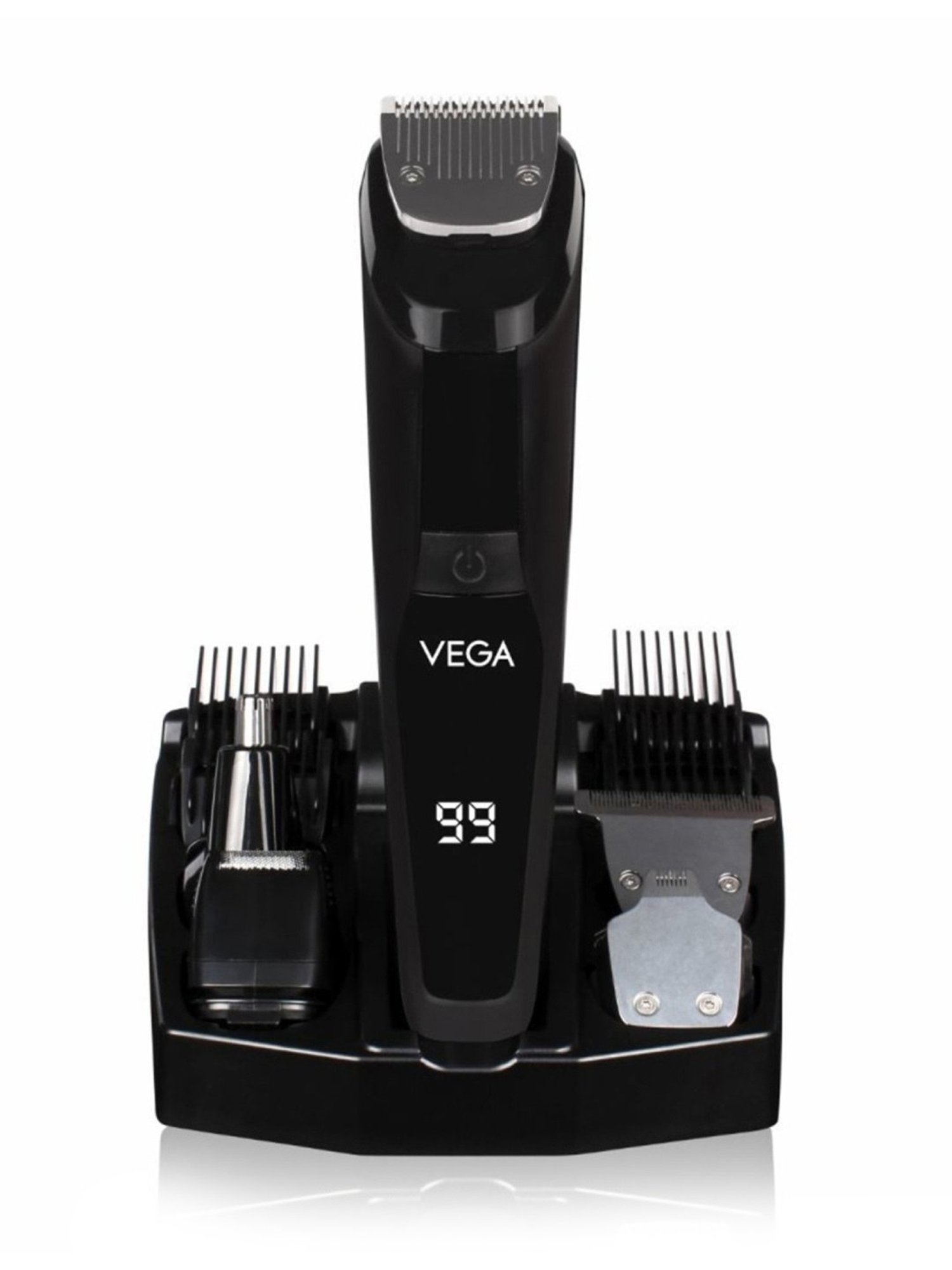 Vega Men 9-in-1 Multi-Grooming Set with Beard/Hair Trimmer, Nose Trimmer & Body Groomer & Shaver