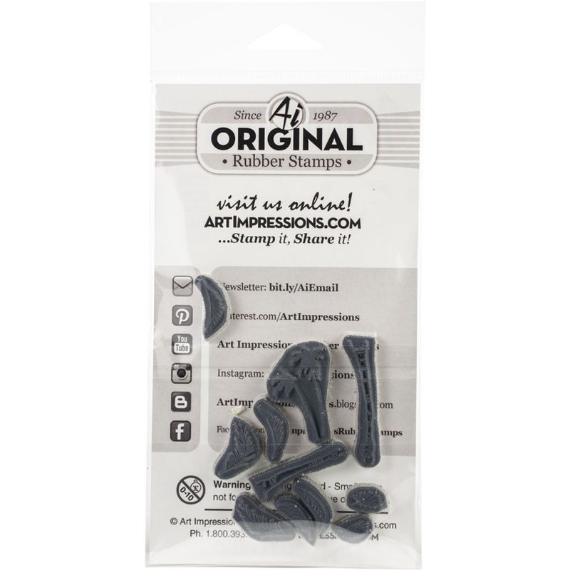 Art Impressions Watercolor Cling Rubber Stamps-Palm Tree