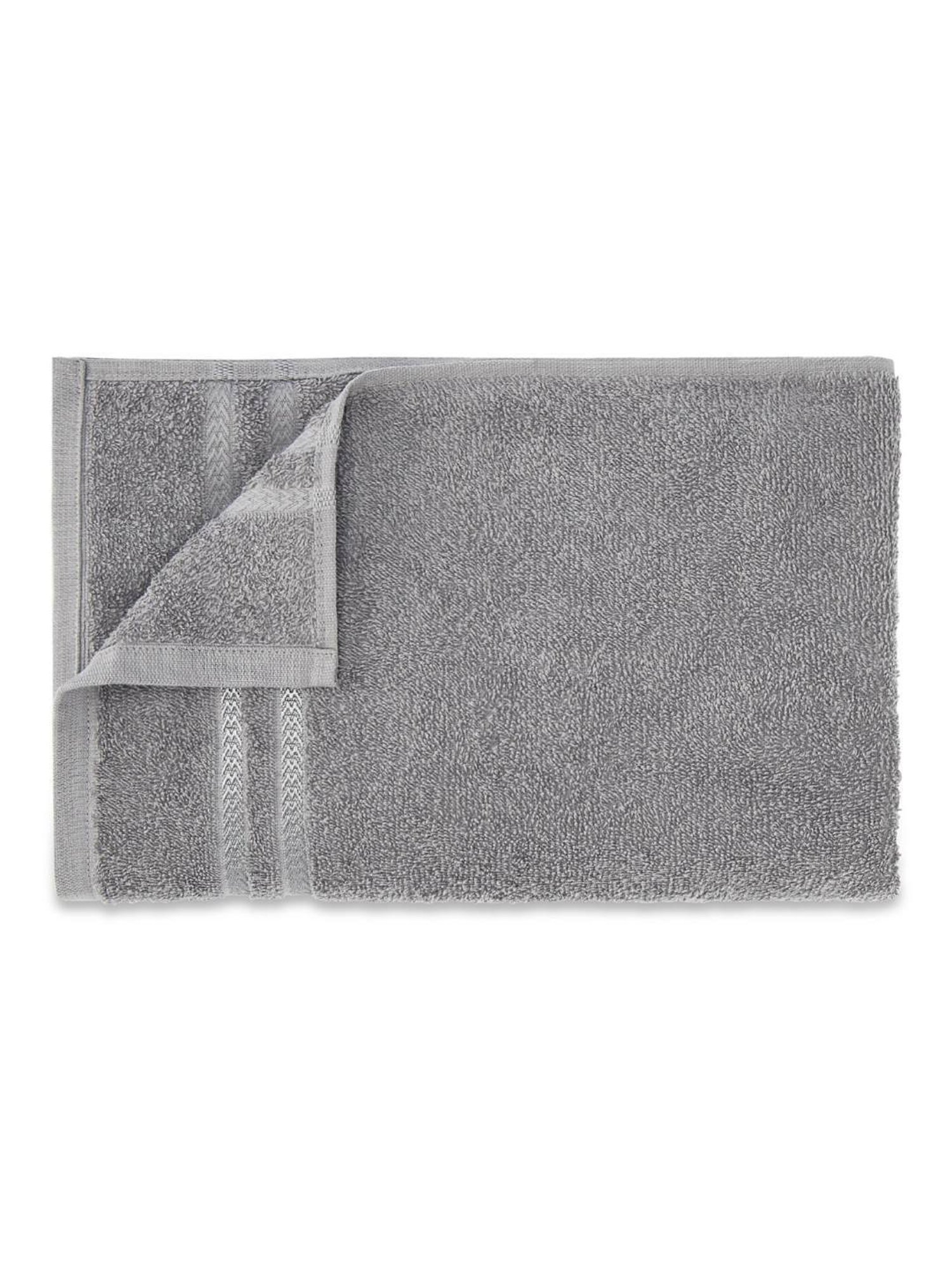 Welspun Quik Dry Grey 380 GSM Cotton Bath Towel