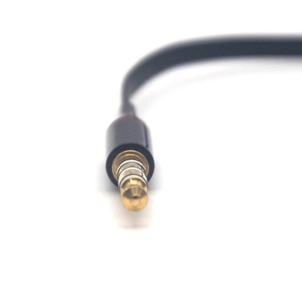 AU111 6 Feet Premium Audio Extension Cable Nylon Braided 35mm TRRS 4 Poles Jack Male to Female