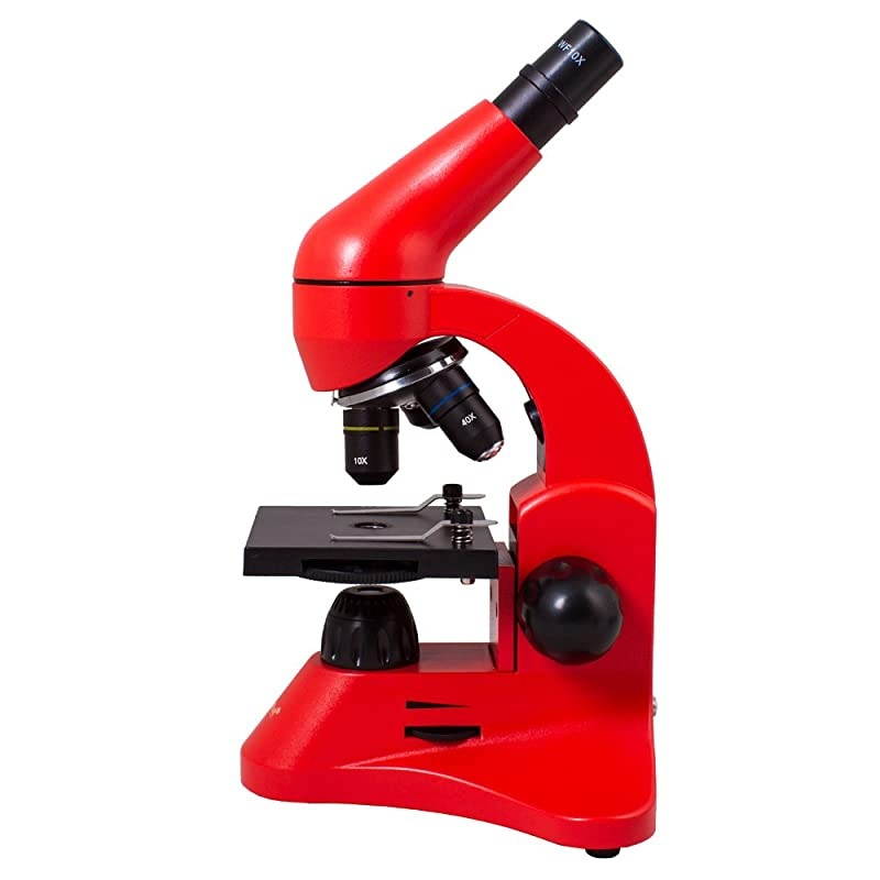 Rainbow 50L Orange Lightweight Student Microscope (40-800x) with Experiment Kit and Storage Case