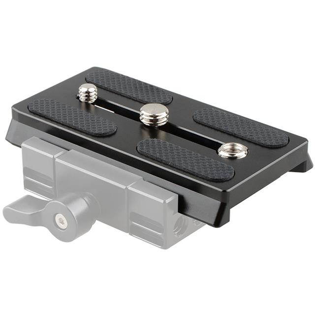 CAMVATE Manfrotto Slide-In Camera Quick Release Plate with 1/4" & 3/8" Threads