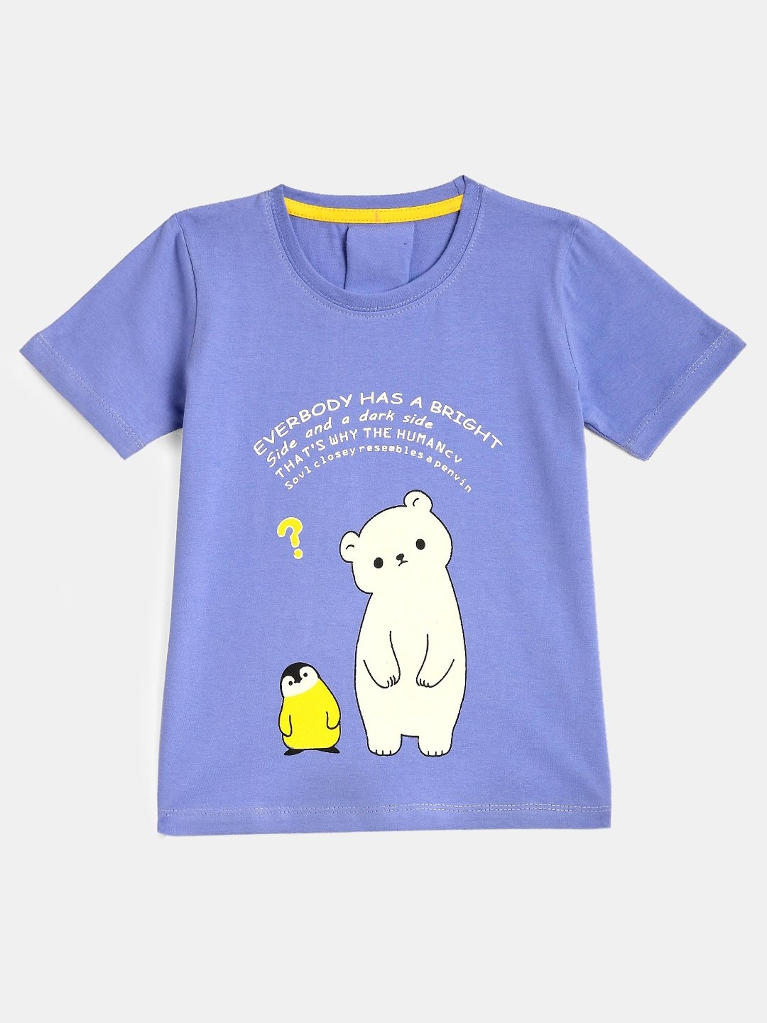 Kids Craft Purple Cotton Printed T-shirt