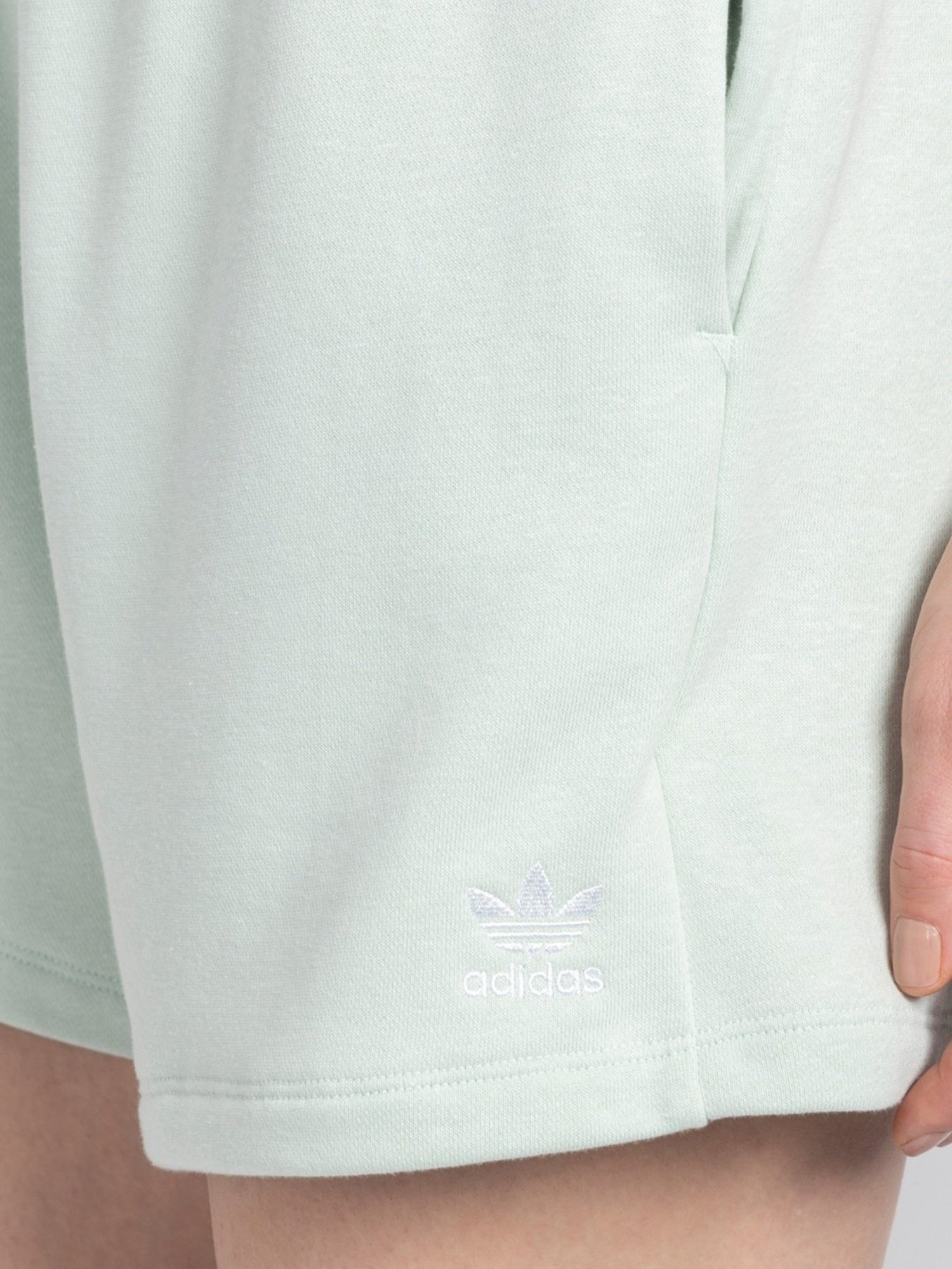 Adidas Originals Mint Green Cotton Shorts