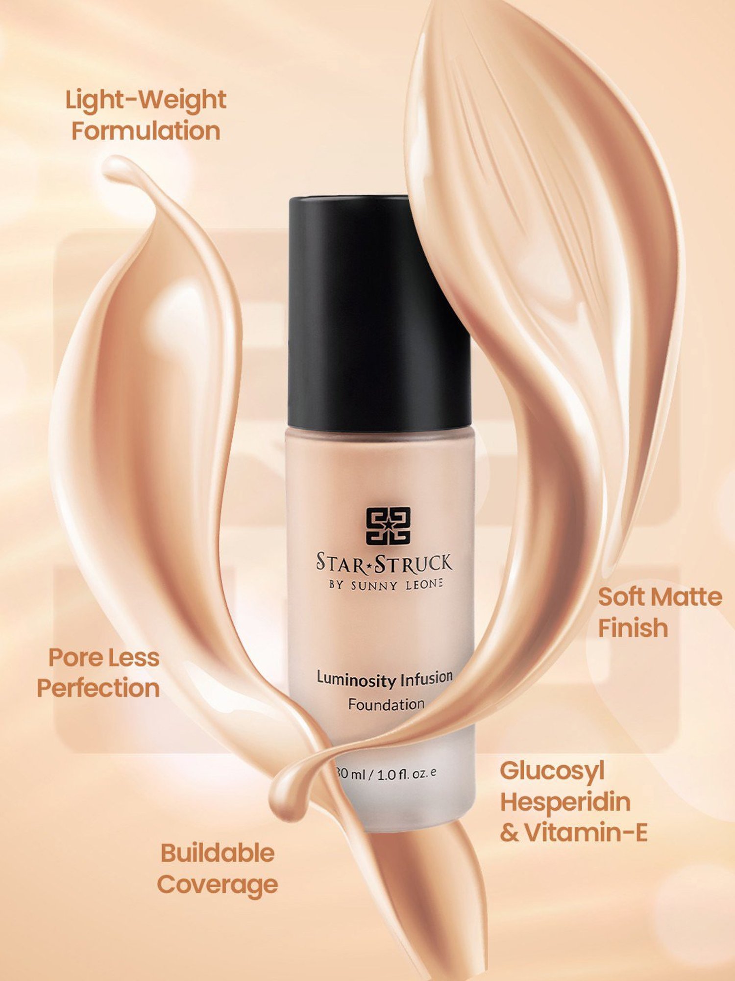 StarStruck By Sunny Leone Luminosity Infusion Foundation Classic Ivory - 30 ml