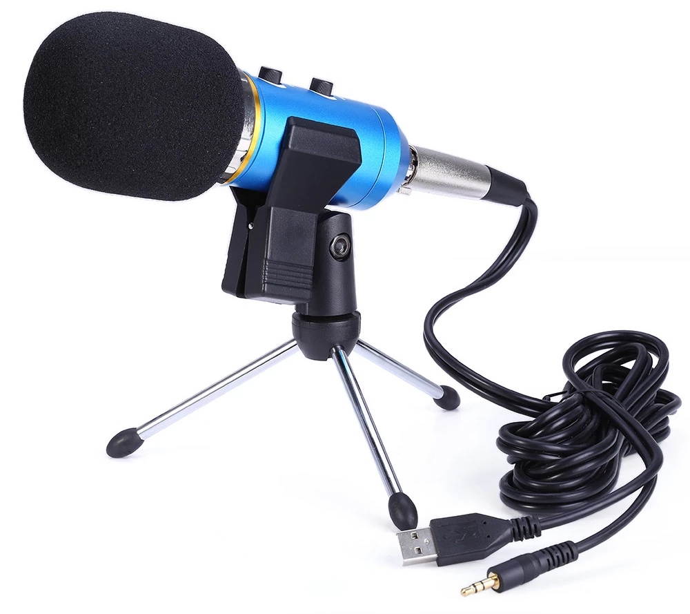 MK-F200TL Professional Microphone USB Condenser Microphone for Video Recording Karaoke Radio Studio Microphone for PC Computer