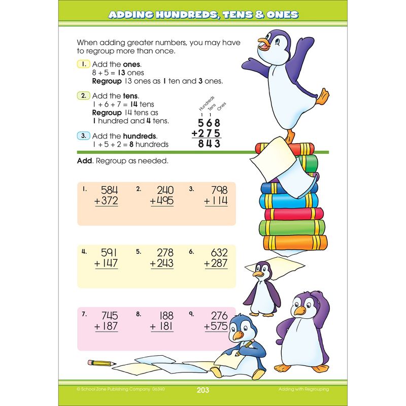 Big Math Workbook Grades 1-2, Ages 6-8 (School Zone Publishing) (Paperback)