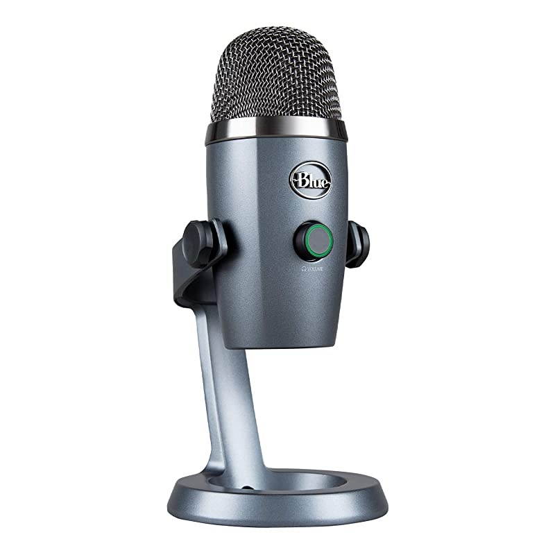 Yeti Nano Professional Condenser USB Microphone with Multiple Pickup Patterns NoLatency Monitoring for Recording and Streaming on PC Mac Shadow Grey