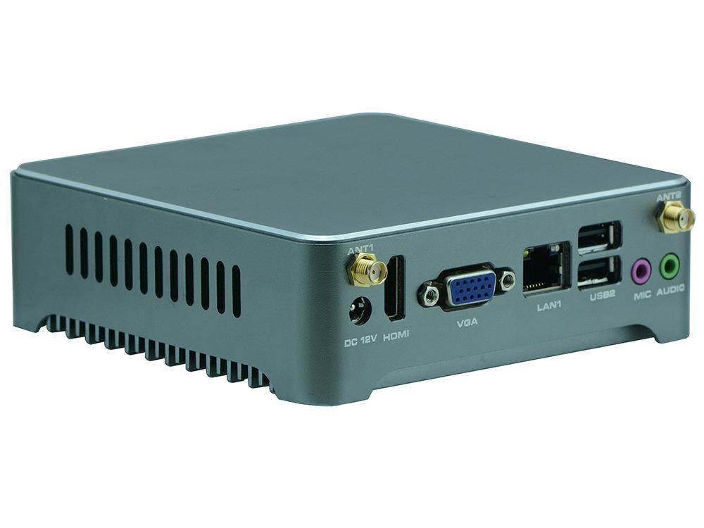 Desktop Computer Fanless Mini PC NANO PC Windows 10 OEM/ Linux With Intel Celeron N2805 Partaker N3 1 LAN 8G RAM 240G SSD