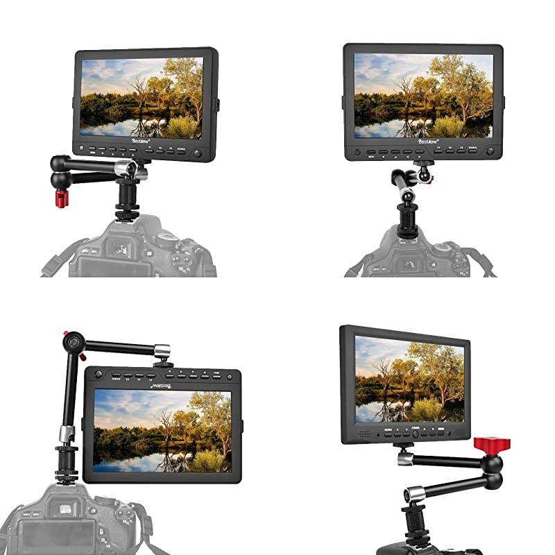 11inch Adjustable Articulating Friction Magic Arm amp Large Super Clamp Compatible with DSLR Camera Rig LED Lights Flash Light LCD Monitor