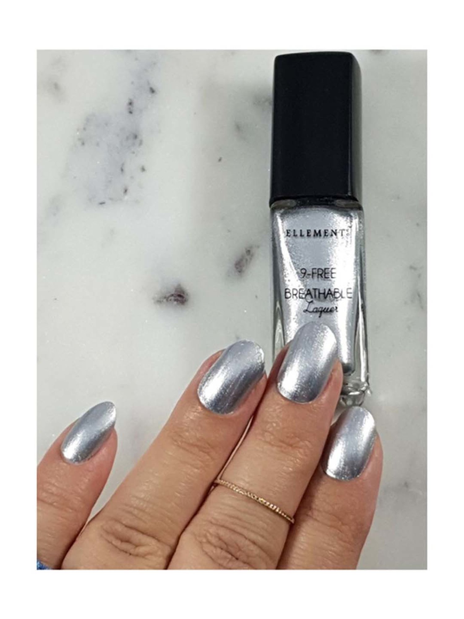 Ellement Co. Vegan Nail Lacquer Silver - 10 ml