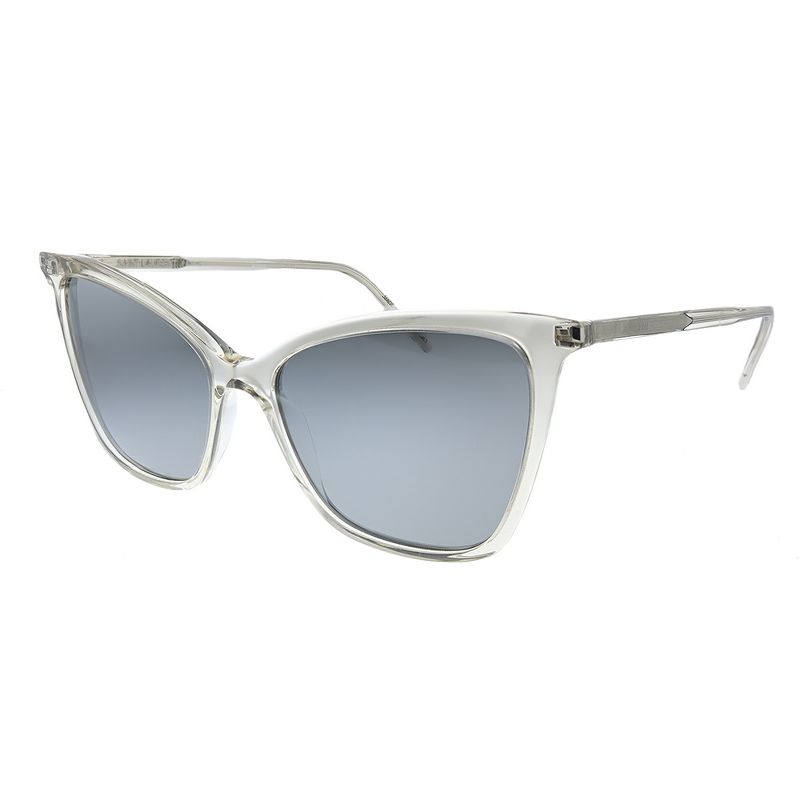 Saint Laurent SL 384 003 Womens Cat-Eye Sunglasses Beige 55mm