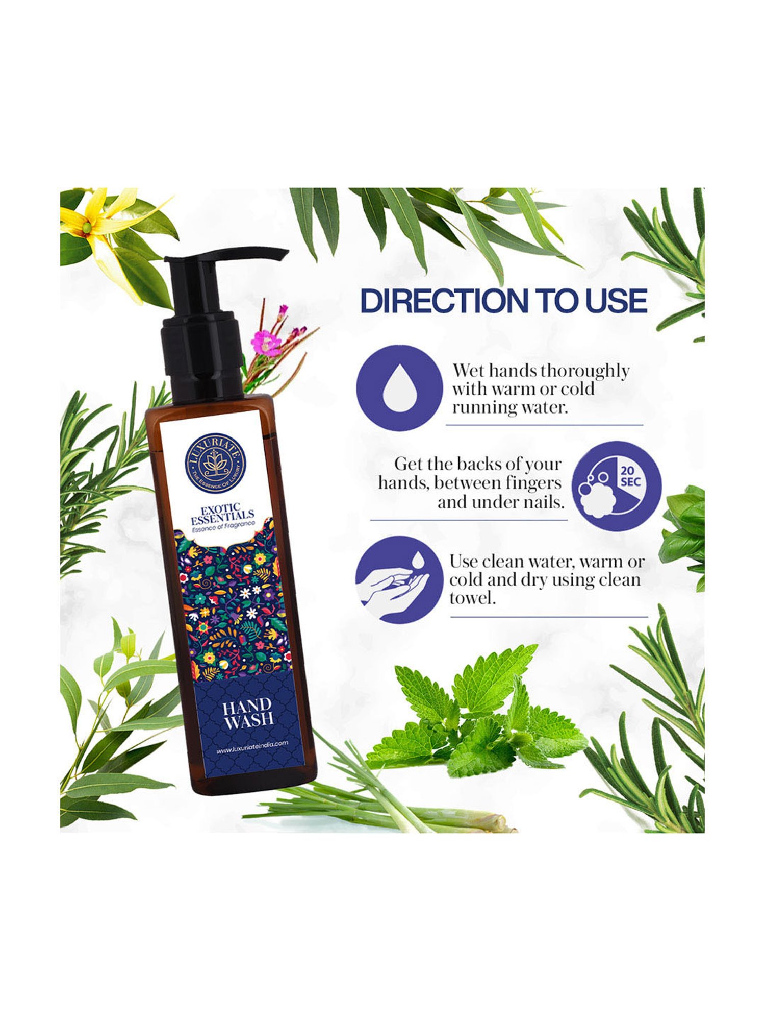 Luxuriate Exotic Essential Hand Wash - 200 ml