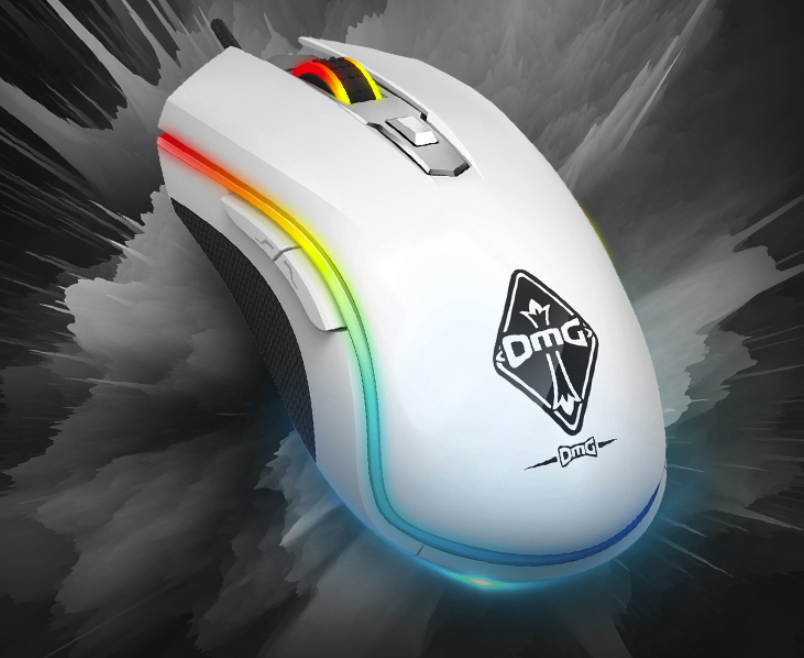 Rapoo V25S   Ergonomic Design, Cool Exterior 7000DPI 6-button 16.8 Million RGB Backlit 6Modes Adjustable Light Effect Wired Gaming Mouse-Black