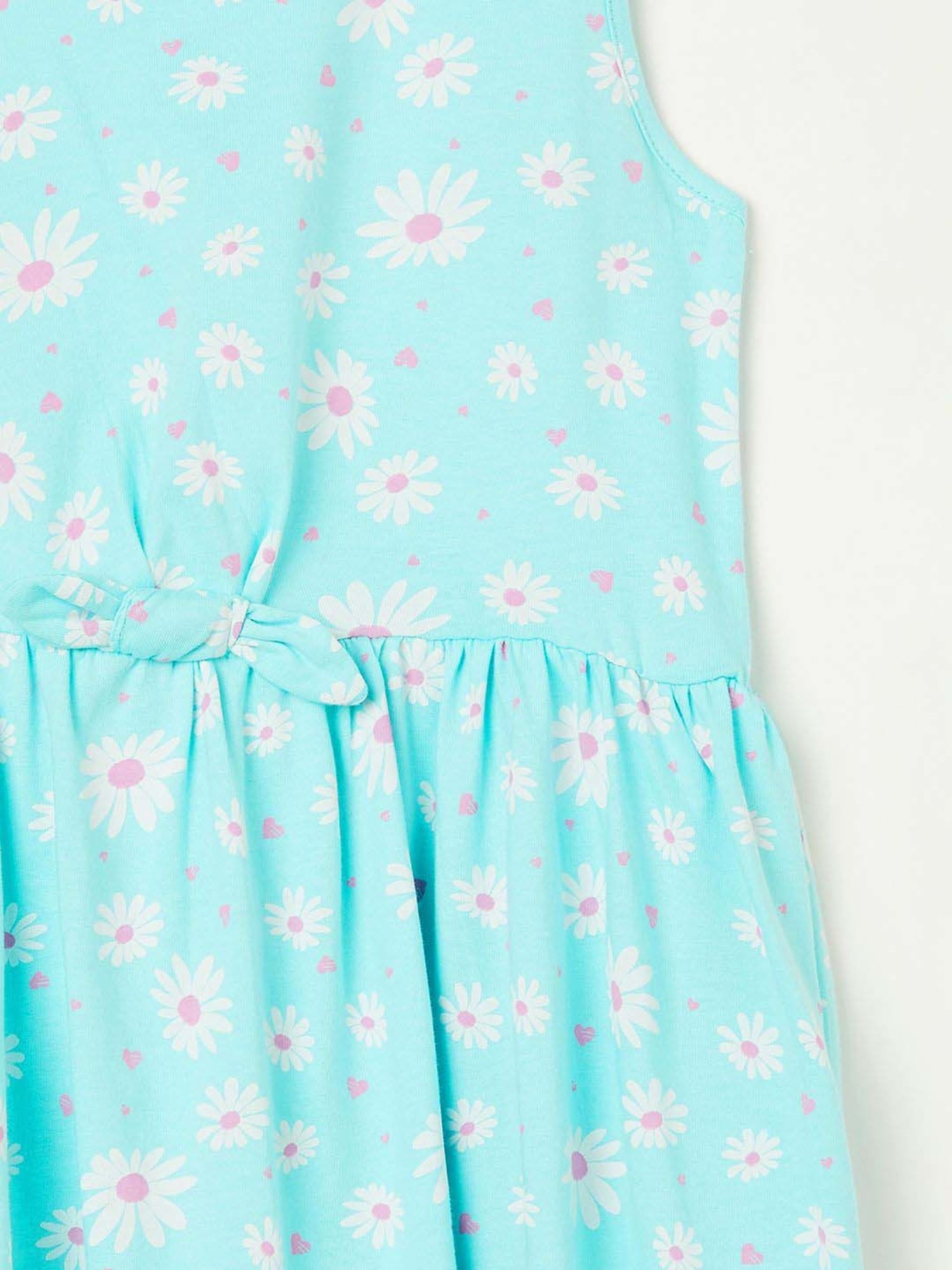 Fame Forever by Lifestyle Kids Blue Cotton Floral Print Dress