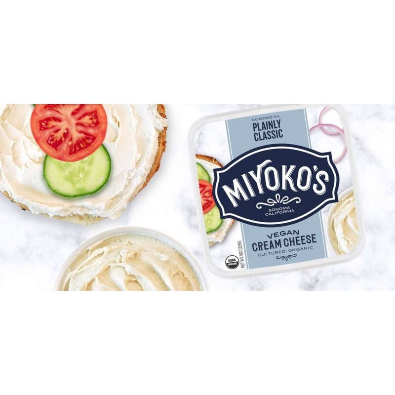 Miyoko's Organic Vegan Plainly Classic Cream Cheese - 8oz