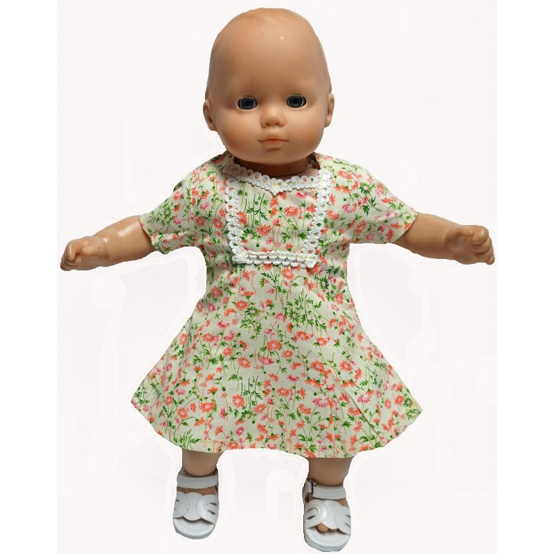 Doll Clothes Superstore Flowers Dress Fits 15-16 Inch Baby Dolls On Sale