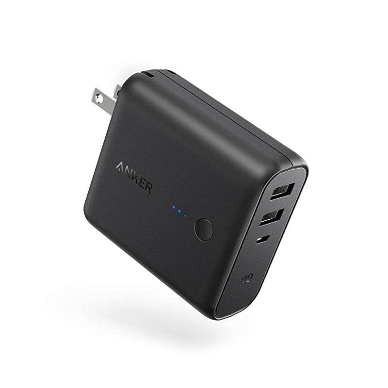 PowerCore Fusion 5000, Portable Charger 5000mAh 2-in-1 with Dual USB Wall Charger, Foldable AC Plug and PowerIQ, Battery Pack for iPhone, iPad, Android, Samsung Galaxy, and More