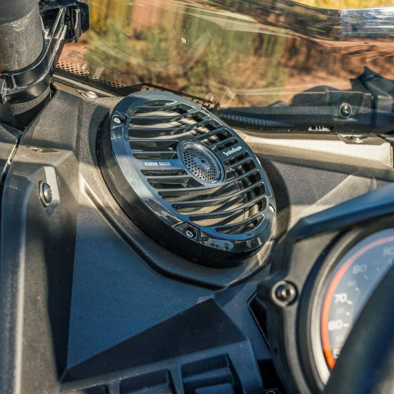 Rockford Fosgate 2 x X317-STAGE2 Stereo with Front Speaker Kit for Maverick X, 2017-19 (2 Pack)