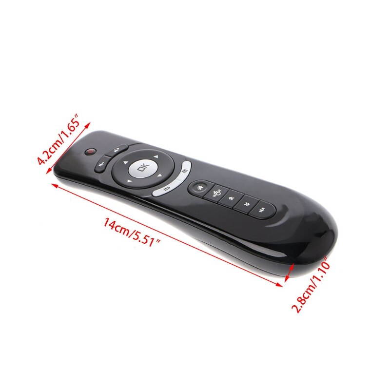 Lejiahong T2 Fly Air Mouse 2.4G Wireless 3D Gyro Motion Stick Remote Control For PC Smart TV Drop Shipping Support