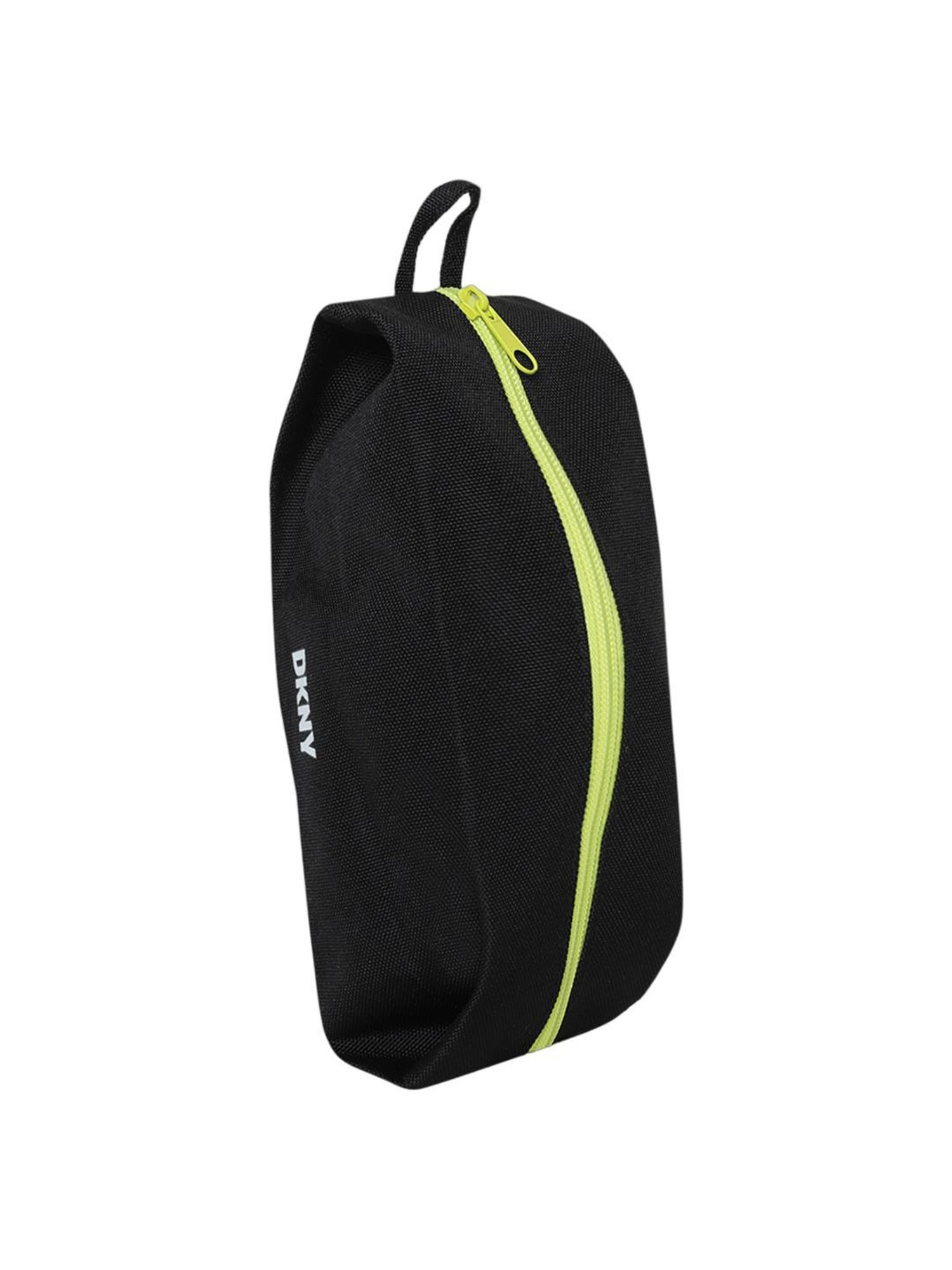 Dkny Black Polyester Solid Pouch