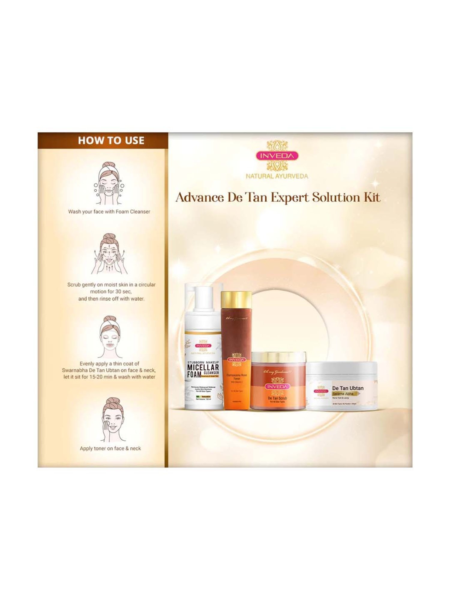INVEDA Advance De Tan Expert Solution Kit